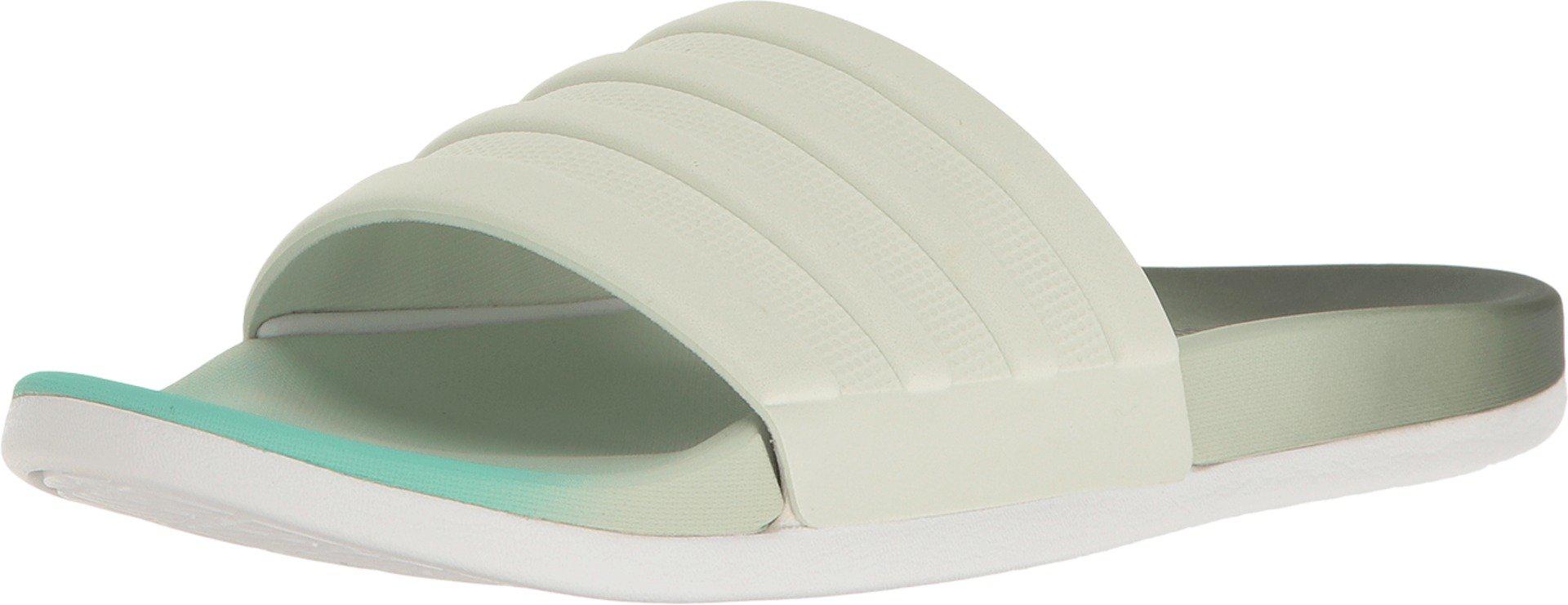adidas cloudfoam slides green